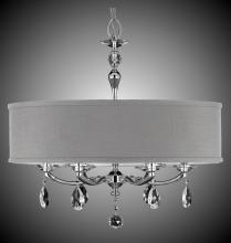  CH5486-O-35S-ST-GL - 28 inch Kensington Empire Drum Shade Chandelier